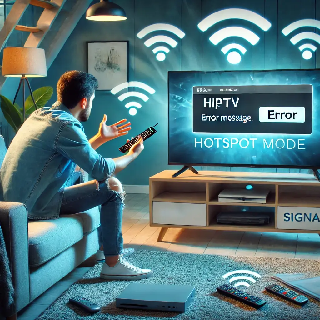 mon iptv ne fonctionne pas en partage de connexion​